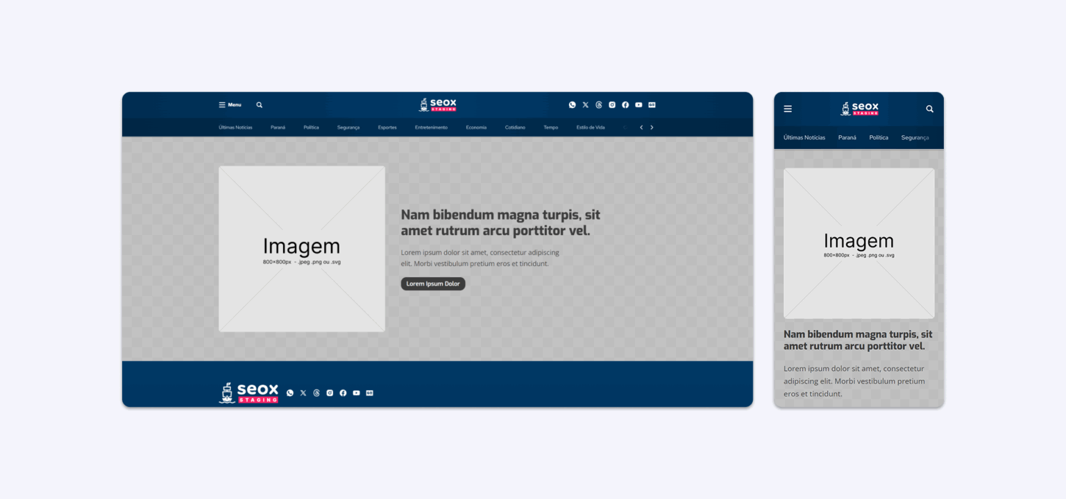 Banner Texto Centralizado Banner Texto Centralizado