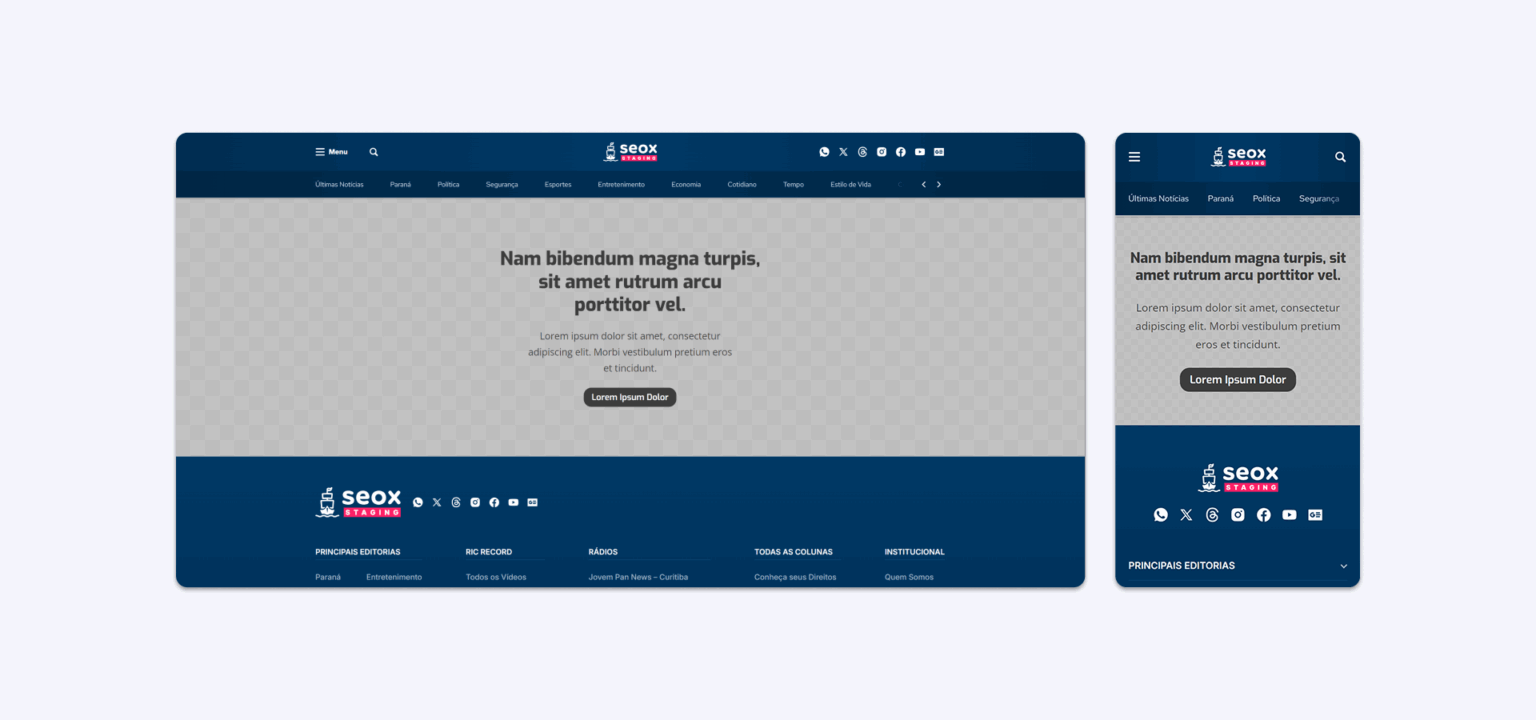 Banner Texto + Imagem Banner Texto + Imagem