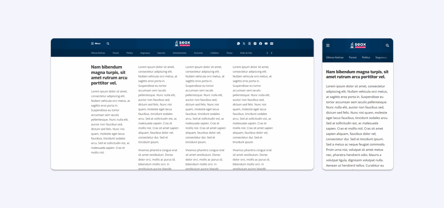 Seção 4 Colunas Seção 4 Colunas